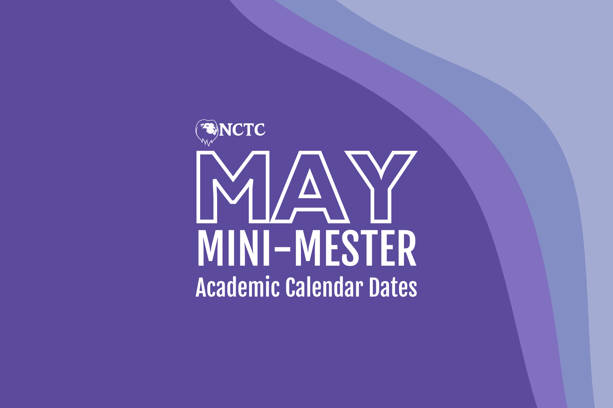 May Mini Semester Calendar Tile